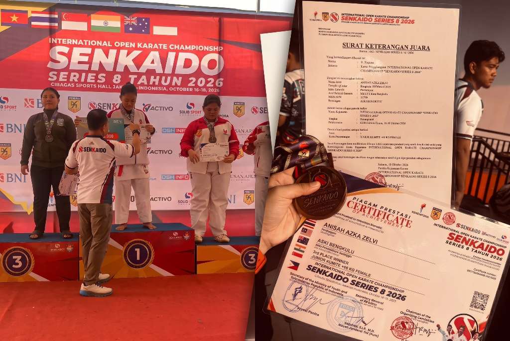 Siswi SMAN 2 Kota Bengkulu Raih Juara III Karate Internasional di Jakarta Siswi SMAN 2 Kota Bengkulu Raih Juara III Karate Internasional di Jakarta