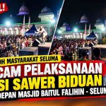 Sorotan Tajam Panggung Dangdut & Sawer-Saweran di Halaman Masjid Agung Baitul Falihin