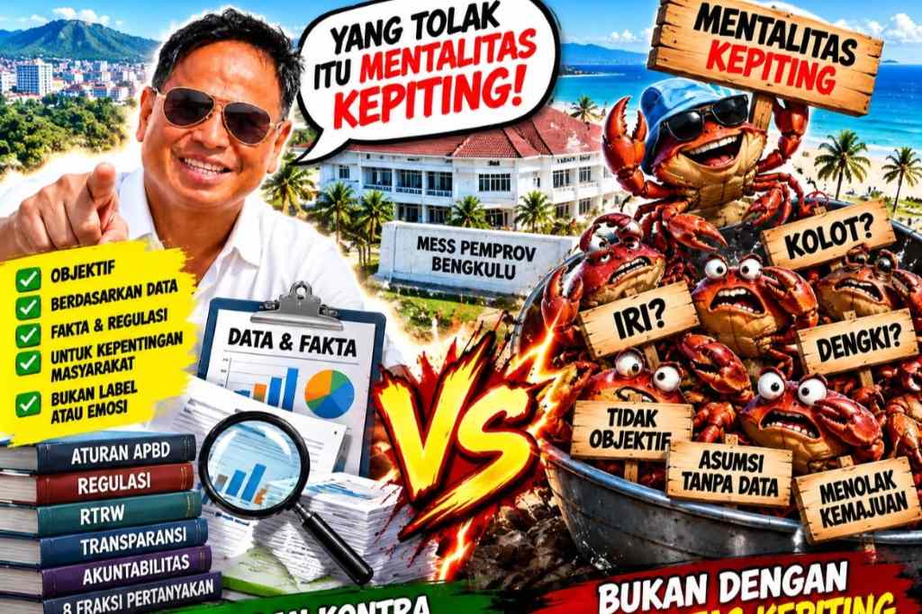 Stigma Diskriminatif 'Mentalitas Kepiting' Warnai Polemik Mess Pemda, Tantangan Adu Data Mengemuka Stigma Diskriminatif 'Mentalitas Kepiting' Warnai Polemik Mess Pemda, Tantangan Adu Data Mengemuka