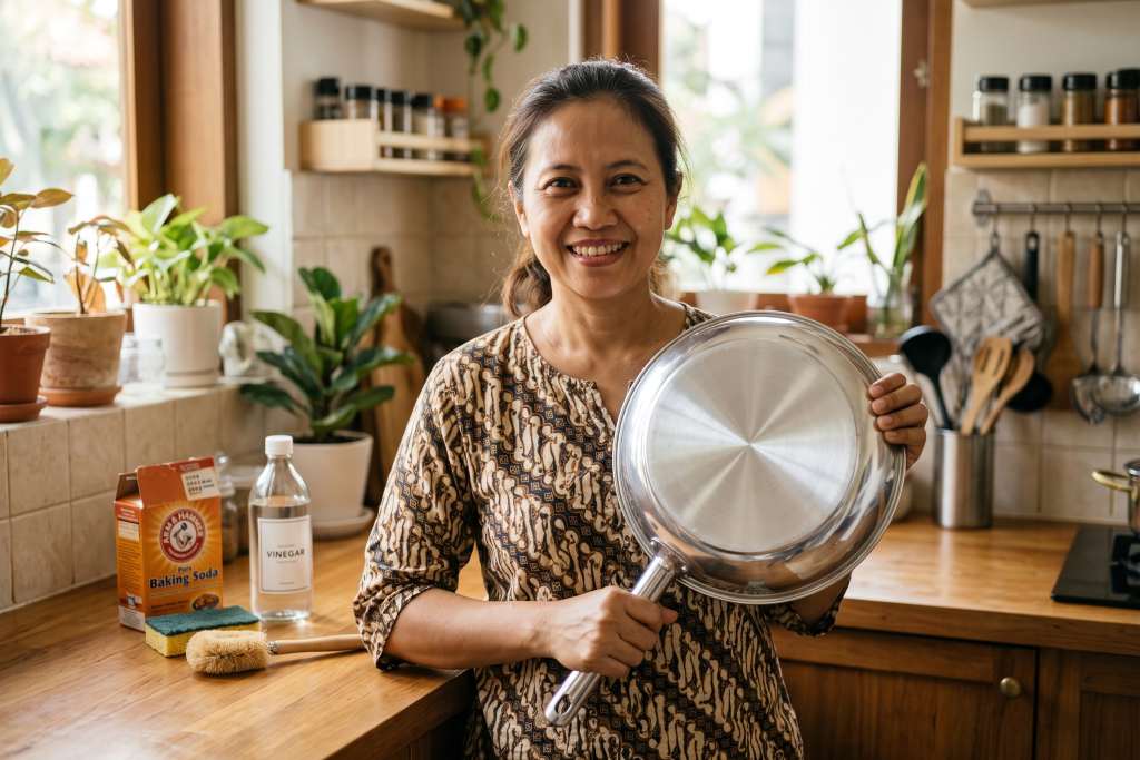 Trik Membersihkan Pantat Wajan Gosong Jadi Kinclong Bermodal Bahan Dapur