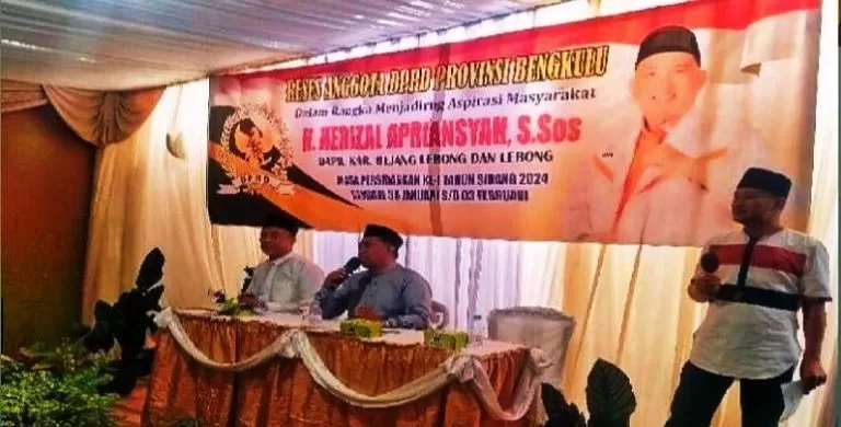 Herizal Terima Permintaan Perbaikan Dan Pelebaran Jalan Sapta Marga