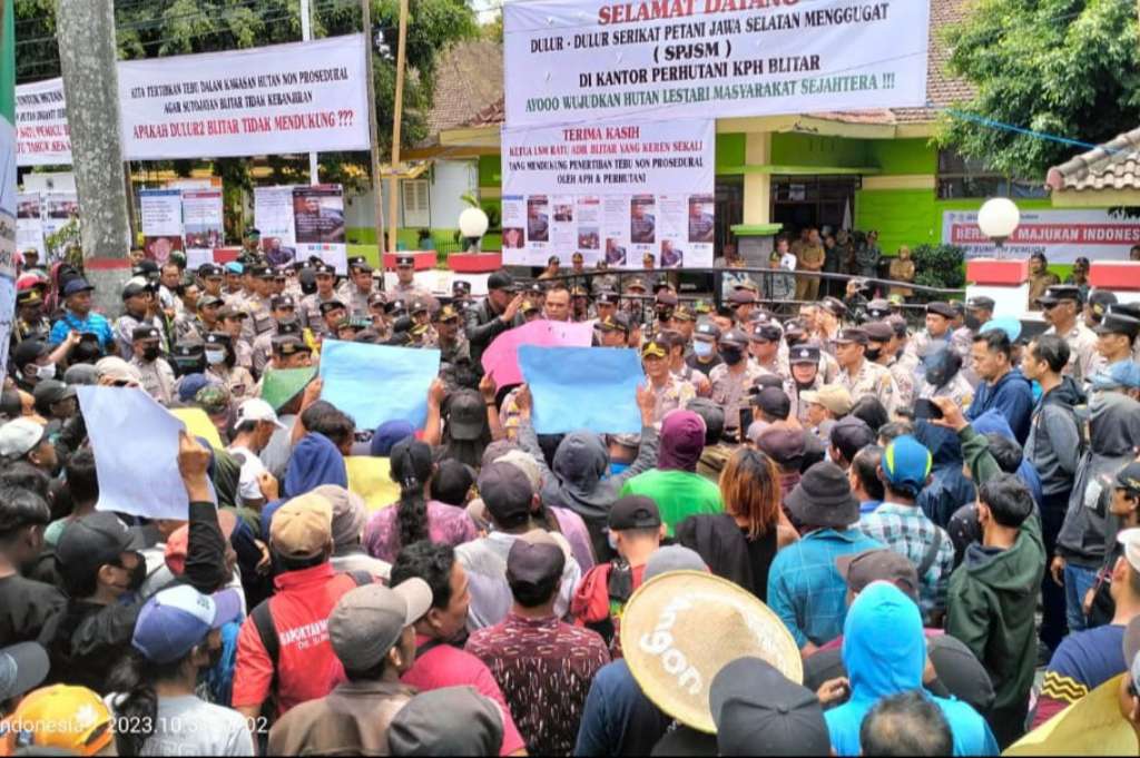Serikat Petani Jawa Selatan Menggugat, Desak Adili Mafia Tanah Dan Hutan Di Blitar