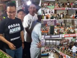 Capres Nomor Urut 1 Anies Baswedan Blusukan Ke Pasar Minggu Kota Bengkulu