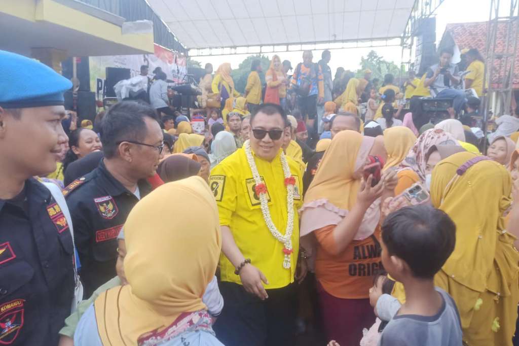 Kampanye Akbar Caleg Golkar, Pamor Wicaksono Bersyukur Atas Dukungan Massa