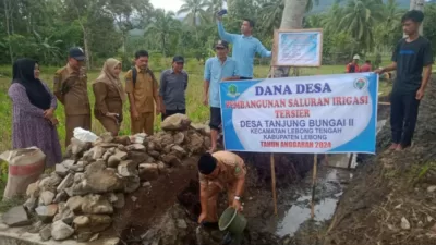 Pemdes Tanjung Bungai Ii Mulai Proyek Irigasi Tersier