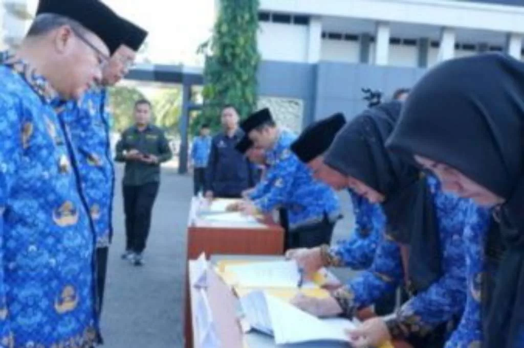 Penandatanganan Kontrak Kerja Oleh Opd Pemprov Bengkulu.