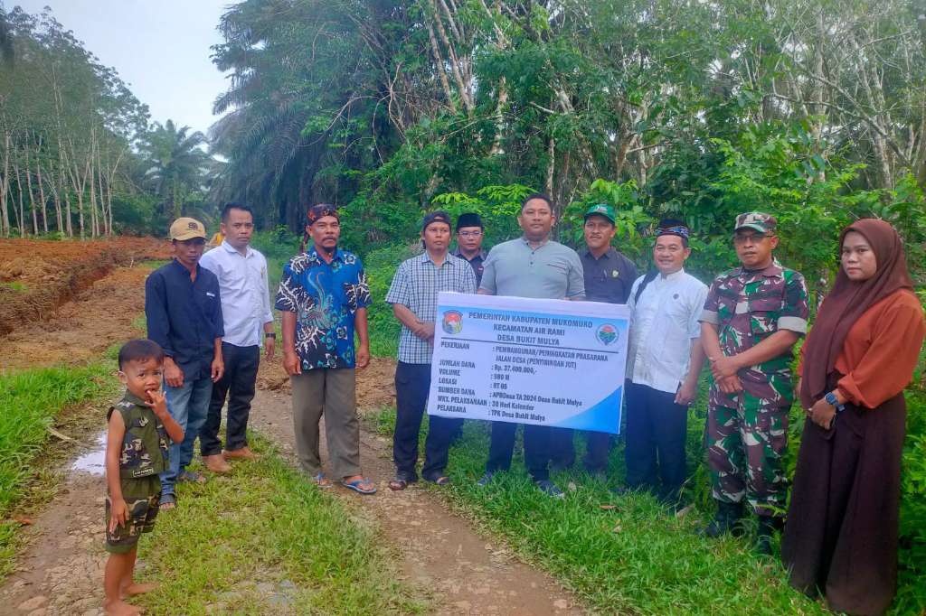 Pemdes Bukit Mulya Resmi Luncurkan Proyek Pembangunan Fisik Dengan Dana Desa