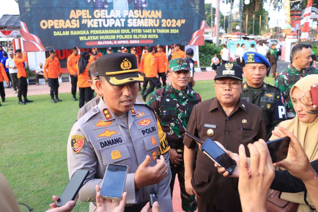 Amankan Idul Fitri, Polres Blitar Kota Gelar Operasi Ketupat Semeru 2024