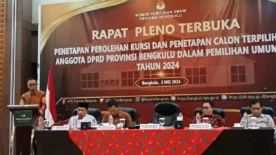 Tok, Kpu Tetapkan 45 Anggota Dprd Provinsi Bengkulu Periode 2024-2029