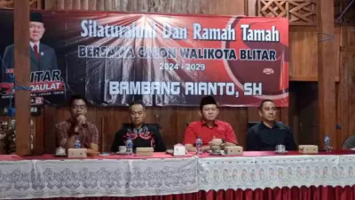 Bambang Rianto Gelar Silaturahmi, Dihadiri Ketua Dan Sekretaris Dpc Pdip Kota Blitar