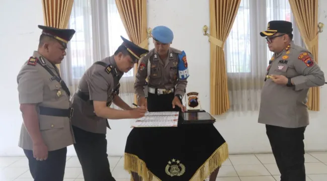 Serah Terima Jabatan Di Polres Tegal Kota 