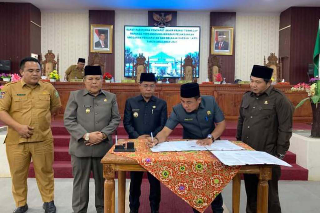 DPRD Lebong Gelar Paripurna Pendapat Akhir Fraksi Pertanggungjawaban LKPD 2023