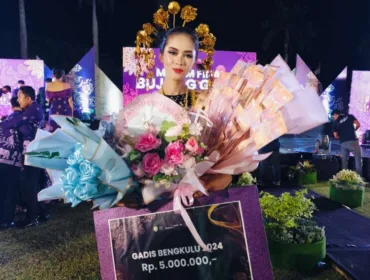 Gadis Rejang Lebong, Aura Indah Khairunnisa, Resmi Dinobatkan Sebagai Gadis Bengkulu 2024