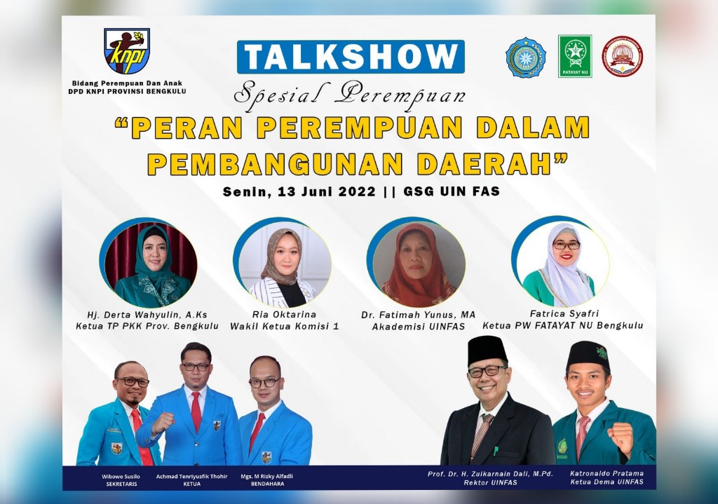 Konsep Women In Development, Talkshow Spesial Perempuan Akan Digelar Di Uin Bengkulu