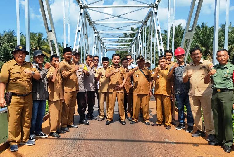 Jembatan Penghubung Desa Lubuk Sanai Ke Desa Rawa Bangun Mukomuko Selesai Diperbaiki