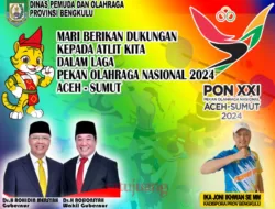 Mari Berikan Dukungan Kepada Atlit Kita Dalam Laga Pon 2024 Aceh-Sumut