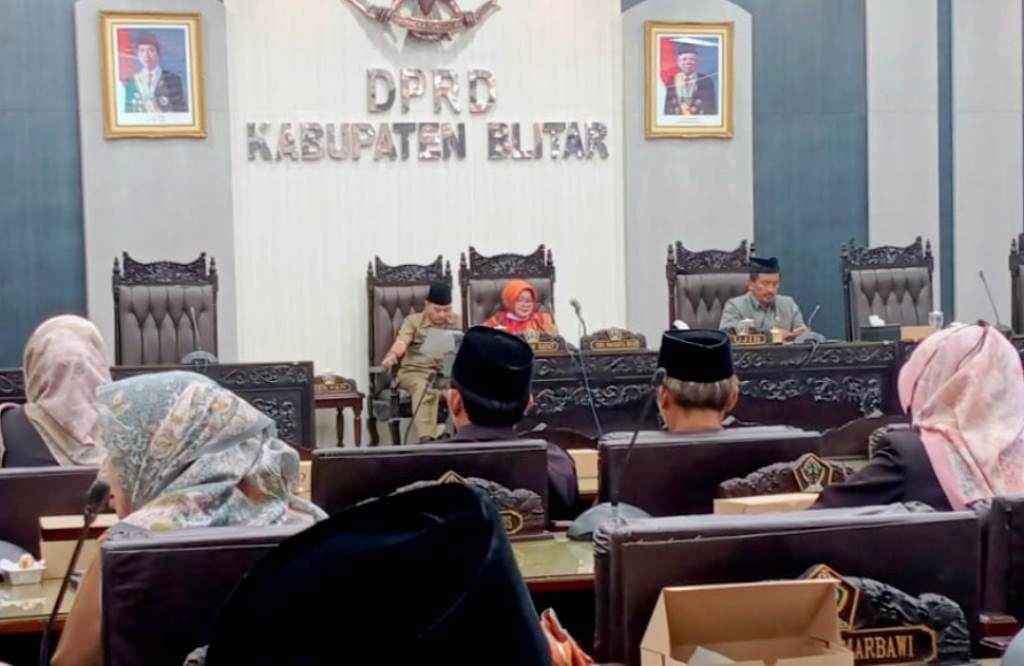 Bahas Hasil Reses 2023, Dprd Kabupaten Blitar Gelar Paripurna