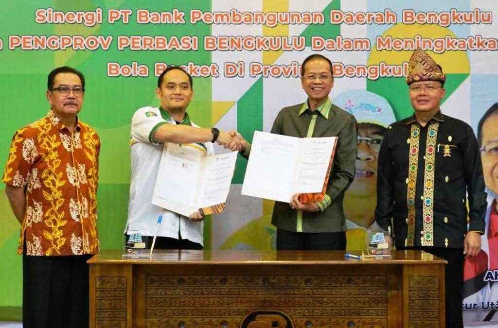 Perbasi Dan Bank Bengkulu Teken Mou, Rohidin Ingin Basket Memasyarakat