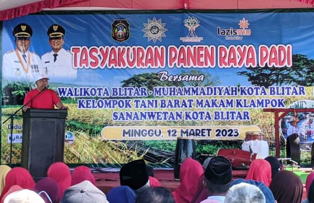 Panen Raya, Wali Kota Blitar Dorong Kolaborasi Petani Dan Pemda