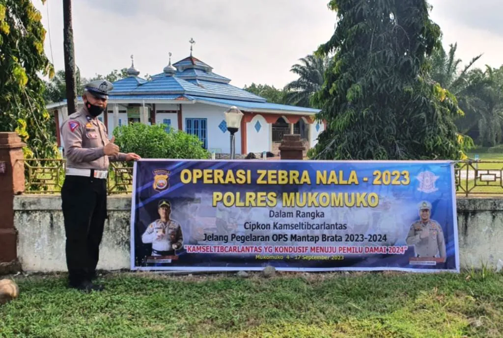 Operasi Zebra Nala 2023, Polres Mukomuko Komitmen Pastikan Keselamatan Di Jalan Raya