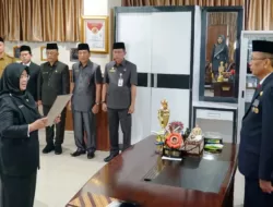 Sekda Provinsi Bengkulu Isnan Fajri Lantik Kepala Dinas Lhk Yang Baru