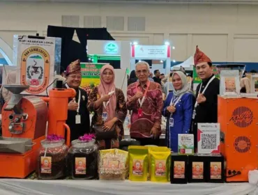 Stand IKM Pak Sahid Coffee Dalam AJang Pameran Perkebunan Indonesia Expo 2024 di Tangerang