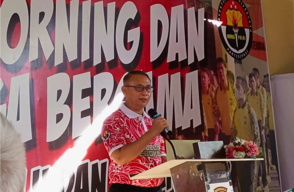 Coffee Morning dan Olahraga Bersama Kapolda Bengkulu Bersama Insan Pers, Kapolda: Podo Joyonyo