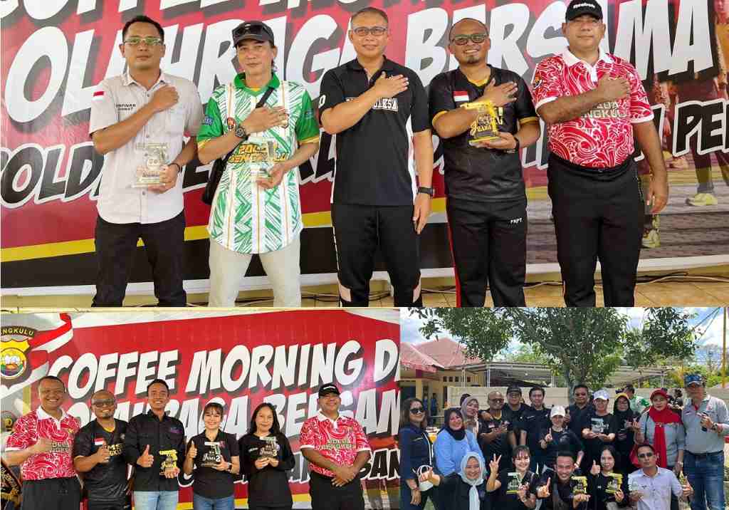 SMSI Borong Piala Juara Menembak di Coffee Morning Polda Bengkulu