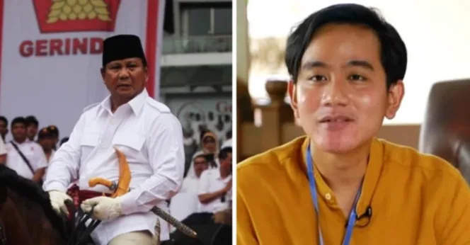 
					Prabowo (kiri) dan Gibran (Kanan)