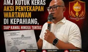 AMJ Kutuk Keras Aksi Penyekapan Wartawan di Kepahiang, Siap Kawal Hingga Tuntas AMJ Kutuk Keras Aksi Penyekapan Wartawan di Kepahiang, Siap Kawal Hingga Tuntas
