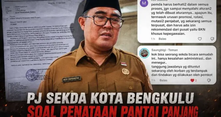 Soal Surat Eksekusi Pondok Pedagang Pantai Panjang, Netizen, Kok Sekda Bicara Semudah Ini Soal Surat Eksekusi Pondok Pedagang Pantai Panjang, Netizen: Kok Sekda Bicara Semudah Ini?
