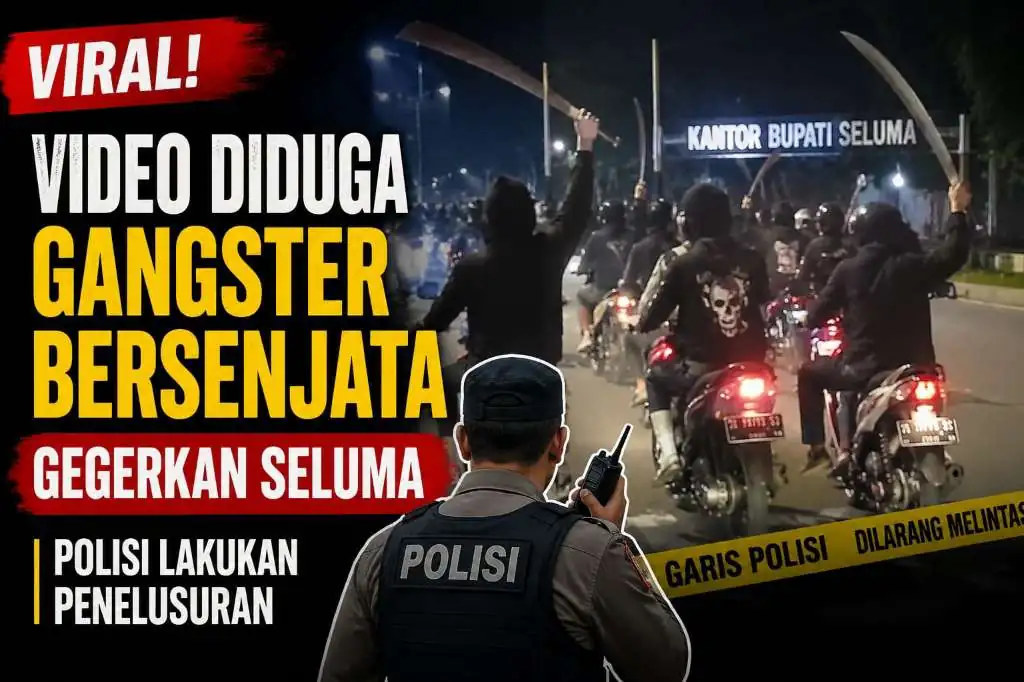 Viral! Video Diduga Gangster Bersenjata Gegerkan Seluma, Polisi Lakukan Penelusuran