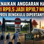 Kenaikan Anggaran Haji Dari Rp9,5 Jadi Rp10,7 Miliar Pemprov Bengkulu Dipertanyakan