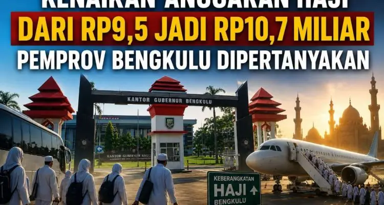 Kenaikan Anggaran Haji Dari Rp9,5 Jadi Rp10,7 Miliar Pemprov Bengkulu Dipertanyakan