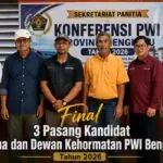 Resmi Mengerucut, Marsal Abadi, Doni Aftarizal, dan Iyud Dwi Mursito Bertarung di Konferprov PWI Bengkulu 2026 Resmi Mengerucut, Marsal Abadi, Doni Aftarizal, dan Iyud Dwi Mursito Bertarung di Konferprov PWI Bengkulu 2026