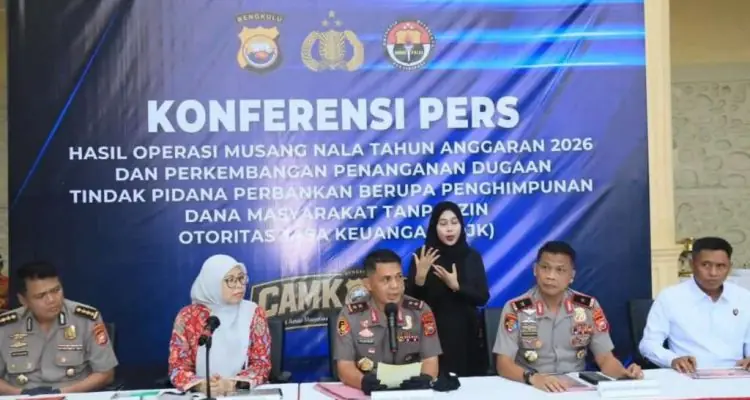 110 Tersangka Hingga Investasi Ilegal Miliaran Rupiah, Ini Capaian Tangkapan Polda Bengkulu