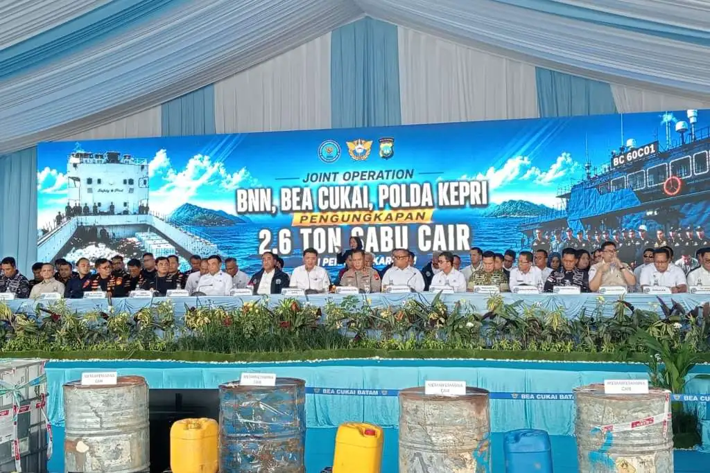 Gagalkan Penyelundupan 2,6 Ton Sabu Cair di Perairan Kepri, Tim Gabungan Selamatkan 13 Juta Jiwa