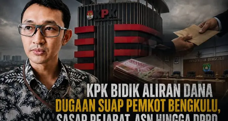 KPK Bidik Aliran Dana Dugaan Suap Pemkot Bengkulu, Sasar Pejabat, ASN Hingga DPRD KPK Bidik Aliran Dana Dugaan Suap Pemkot Bengkulu, Sasar Pejabat, ASN Hingga DPRD