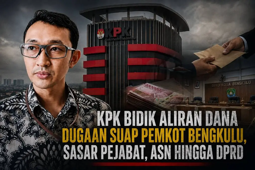 KPK Bidik Aliran Dana Dugaan Suap Pemkot Bengkulu, Sasar Pejabat, ASN Hingga DPRD KPK Bidik Aliran Dana Dugaan Suap Pemkot Bengkulu, Sasar Pejabat, ASN Hingga DPRD