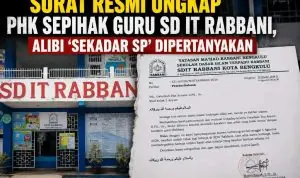 Surat Resmi Ungkap PHK Sepihak Guru SD IT Rabbani, Alibi 'Sekadar SP' Dipertanyakan Surat Resmi Ungkap PHK Sepihak Guru SD IT Rabbani, Alibi 'Sekadar SP' Dipertanyakan