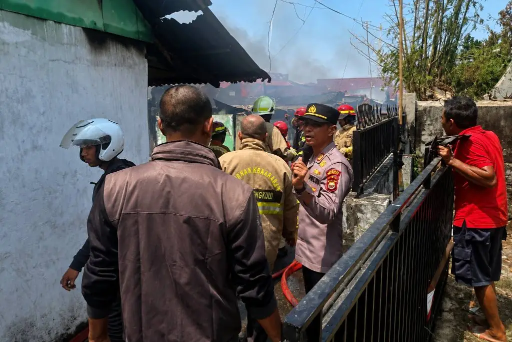 Update Kebakaran: 21 Rumah Terbakar di Pengantungan Kota Bengkulu