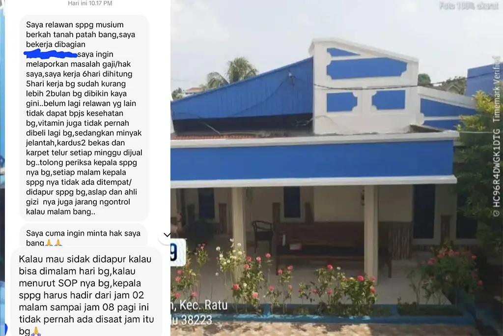 Dugaan Pelanggaran Hak Kerja Relawan SPPG Tanah Patah Mencuat, Pengawasan Dipertanyakan Dugaan Pelanggaran Hak Kerja Relawan SPPG Tanah Patah Mencuat, Pengawasan Dipertanyakan