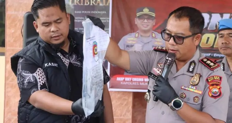 Kurang dari 24 Jam, Polisi Tangkap Pelaku Pembunuhan Pelajar di Pantai Kebun Jarak Mukomuko