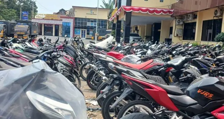 Penindakan Knalpot Brong Diperketat, Satlantas Polresta Bengkulu Tahan Kendaraan Pelanggar Selama Sebulan