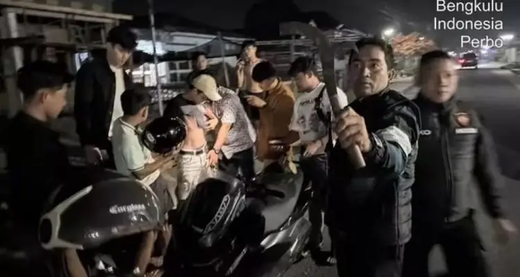 Polres Rejang Lebong Amankan Sembilan Remaja Bawa Senjata Tajam