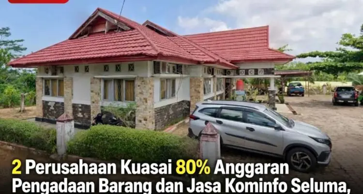 Diskominfo Seluma 2026 2 PT Raup 80%, 3 Media Online Dapat Jatah Yang Lain Gigit Jari Diskominfo Seluma 2026: 2 PT Raup 80%, 3 Media Online Dapat Jatah Yang Lain Gigit Jari