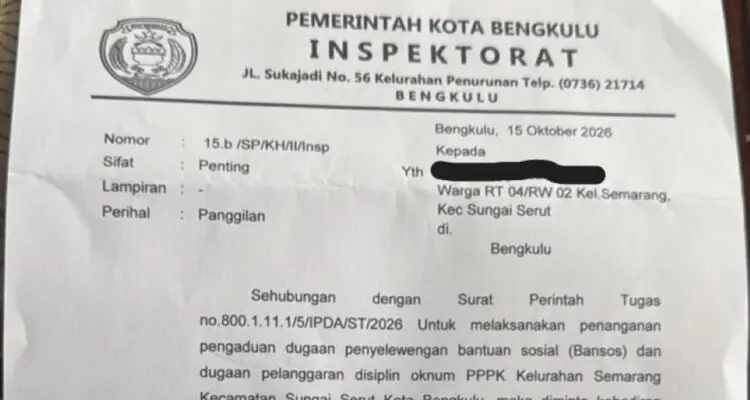 Dugaan Penyelewengan Bansos Kelurahan Semarang Bergulir di Meja Inspektorat, Ada Yang Mendadak Membela