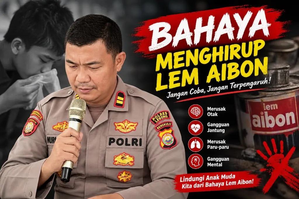 Kapolsek Lebong Selatan Dorong Media Gencarkan Edukasi Bahaya Lem Aibon Kapolsek Lebong Selatan Dorong Media Gencarkan Edukasi Bahaya Lem Aibon
