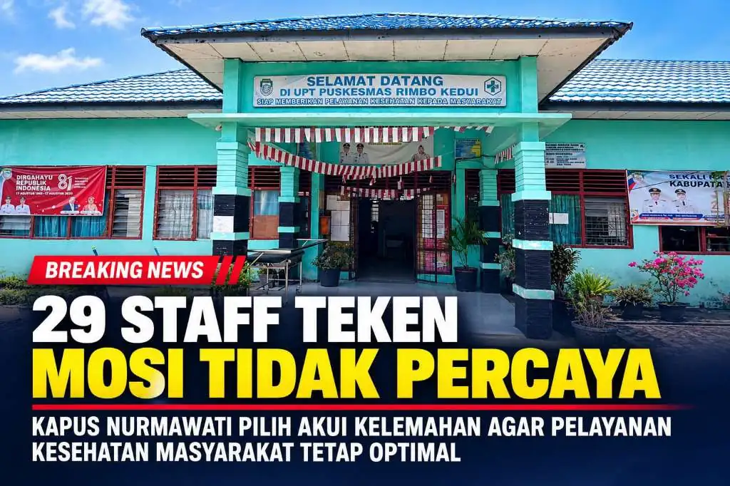 Kapus Pasrah Dievaluasi, Sengkarut Internal Puskesmas Rimbo Kedui masuk babak baru