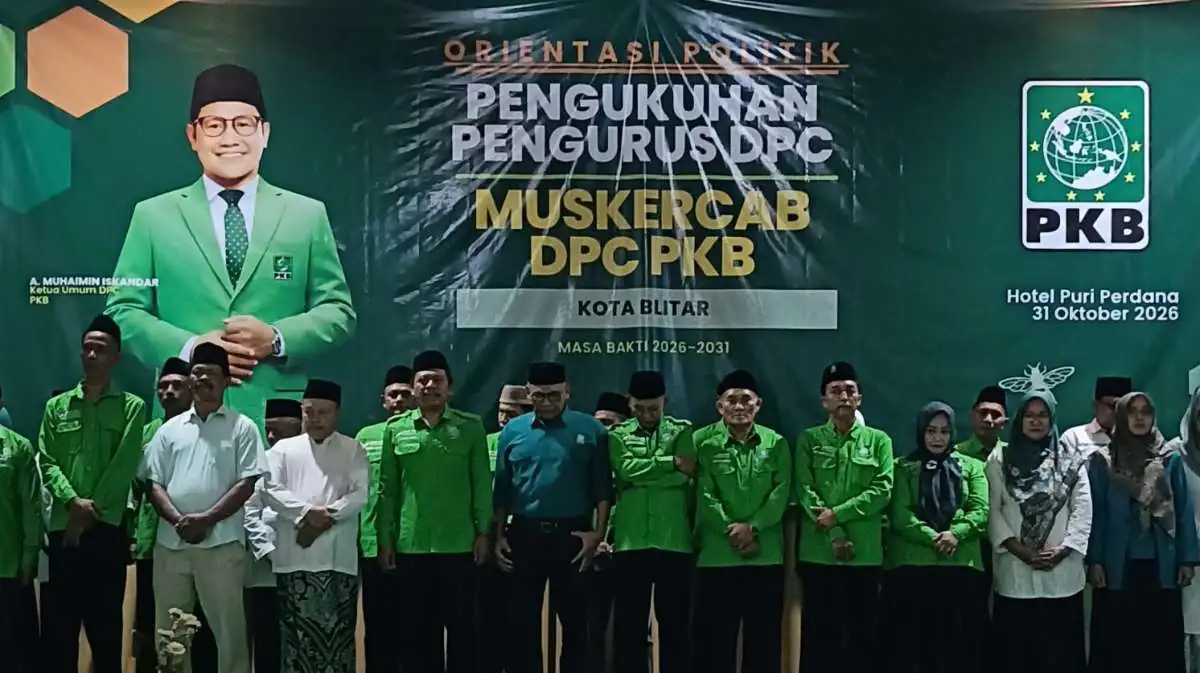 Kukuhkan Pengurus, DPC PKB Kota Blitar Bidik 7 Kursi 2029